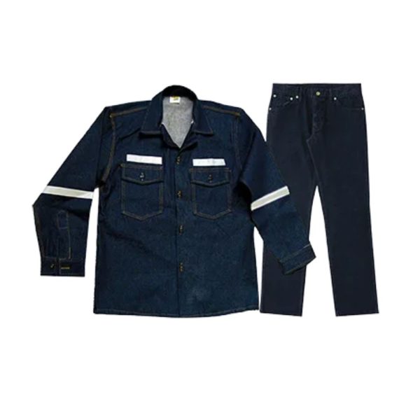 Camisa y Pantalón Denim Crudo 14 oz con Cinta Reflectiva